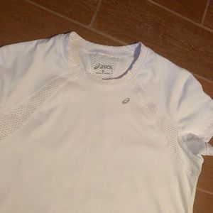 Asics white shirt.